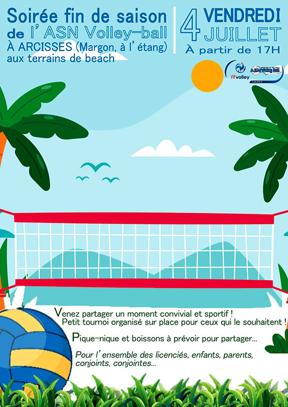 Flyer Tournoi interne beach-volley